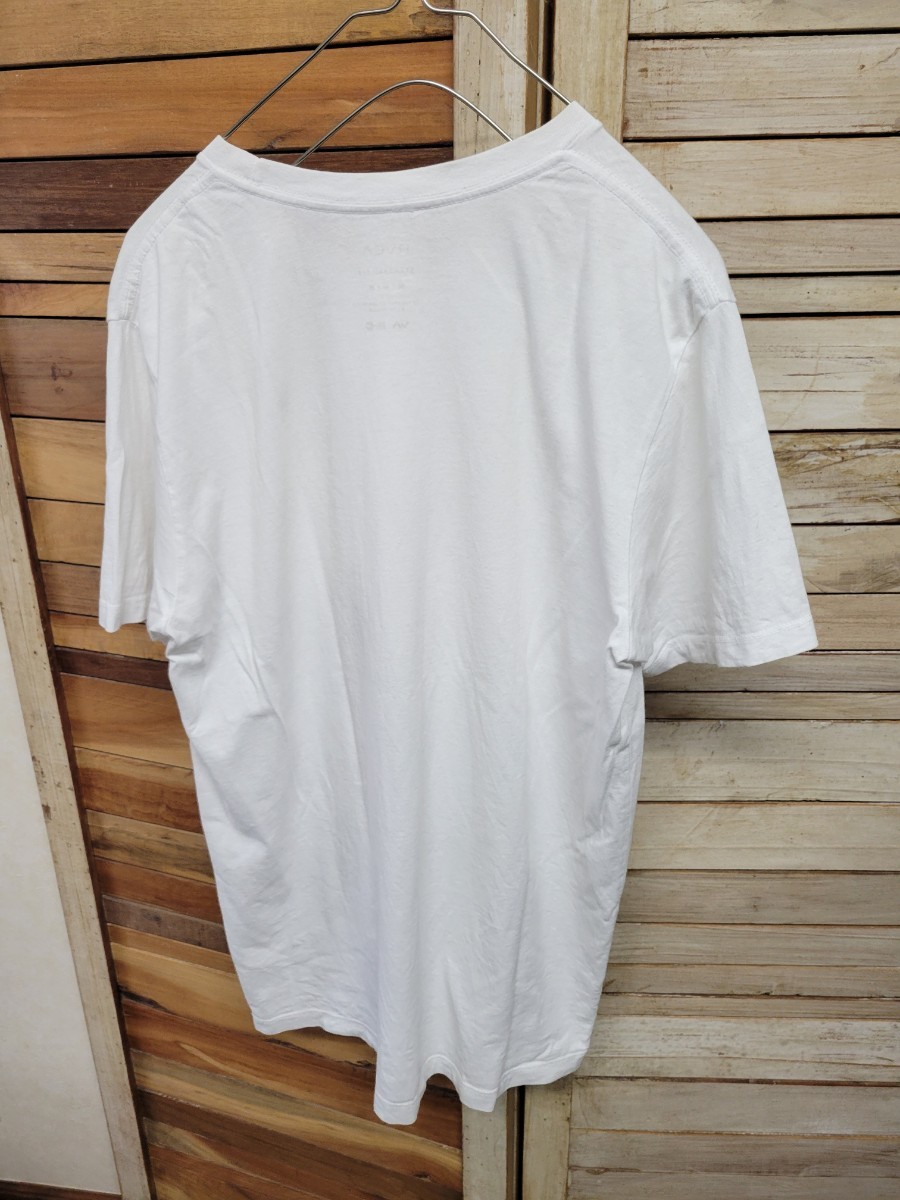 RVCA ルーカ ポケット Tシャツ ロゴ ホワイト 白 メンズ size M ロンハーマン取り扱いブランド_画像3