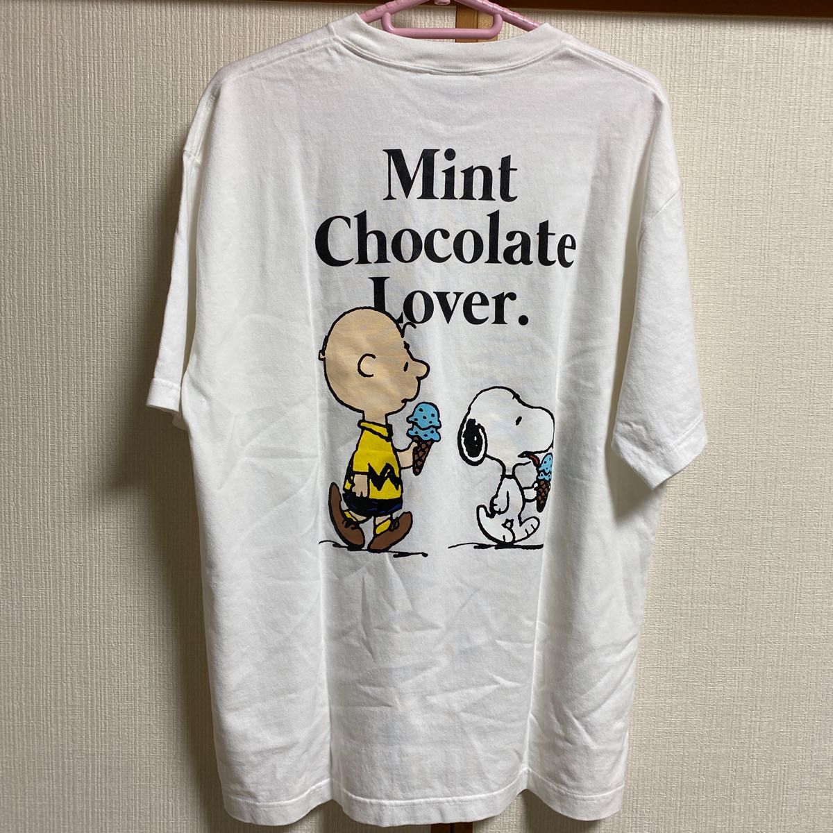 7/31まで!期間限定価格!!ミントチョコレートラバー スヌーピー &チャーリーTシャツ