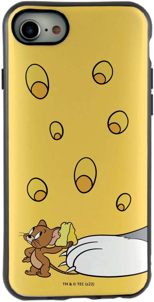 iPhone SE 第3 第2世代 8 7 6s 6用 トムとジェリー チーズ　IIII fit 耐衝撃 ケース ストラップホール付き アイフォン スマホカバー_画像2