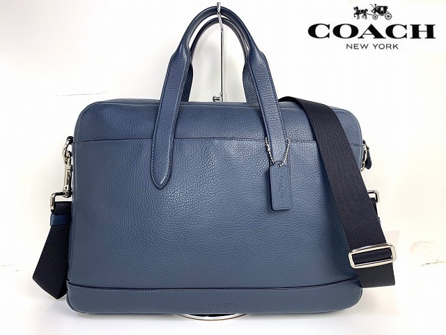 極美品 送料無料 コーチ メンズ COACH レザー ハミルトン ニッケル