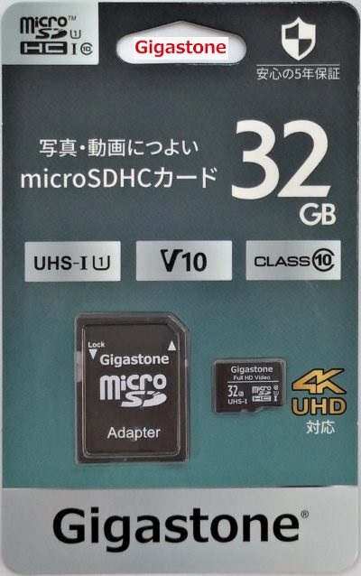 32GB microSDXCカード Gigastone UHD対応 microSDカード Full HD撮影 ギガストーンGJMX-32GV1  SDアダプタ付 カメラ/スマホ/SWITCH JChere雅虎拍卖代购