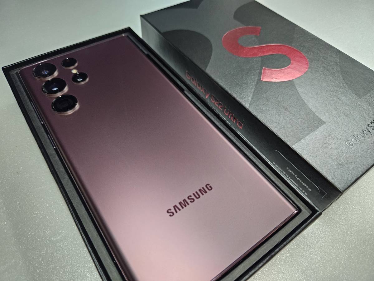 Galaxy S22 Ultra 512GB 香港版 Burgundy バーガンディ 物理デュアル