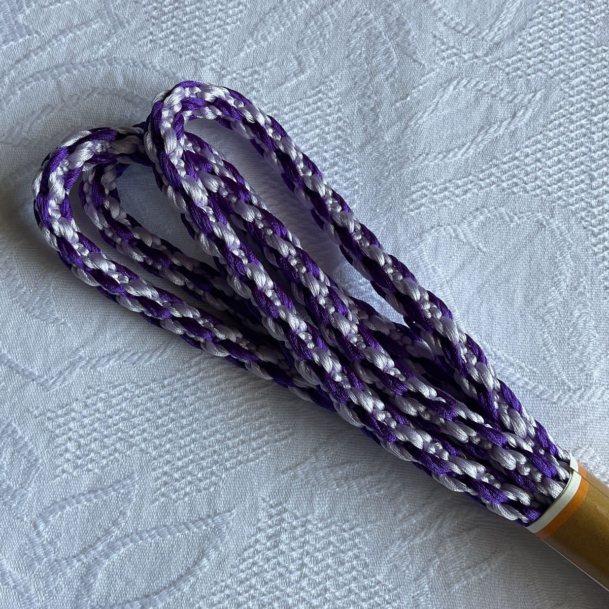 LLサイズの紫色と白が美しい帯締め| JChere雅虎拍卖代购