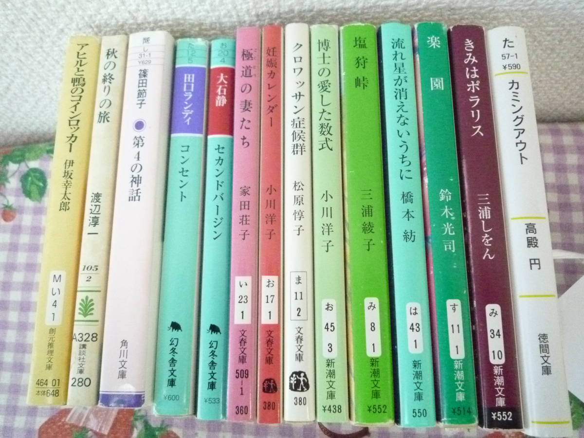 ★ 〔小説〕 伊坂幸太郎 渡辺淳一 篠田節子 田口ランディ 大石静 家田荘子 小川洋子 三浦綾子 橋本紡 鈴木光司 三浦しおん、他 計１４冊_画像1