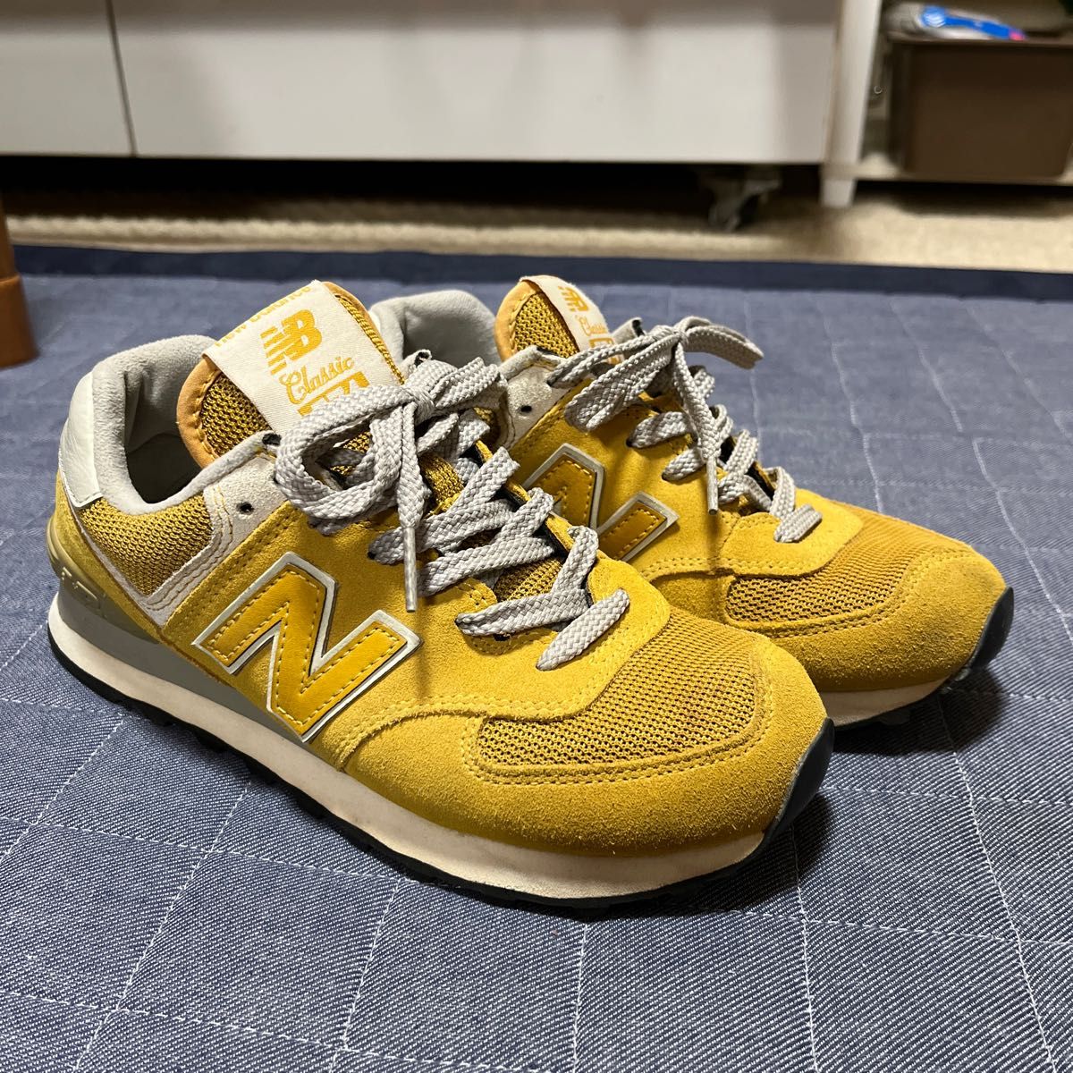 new balance ML574  クラシック　マスタード