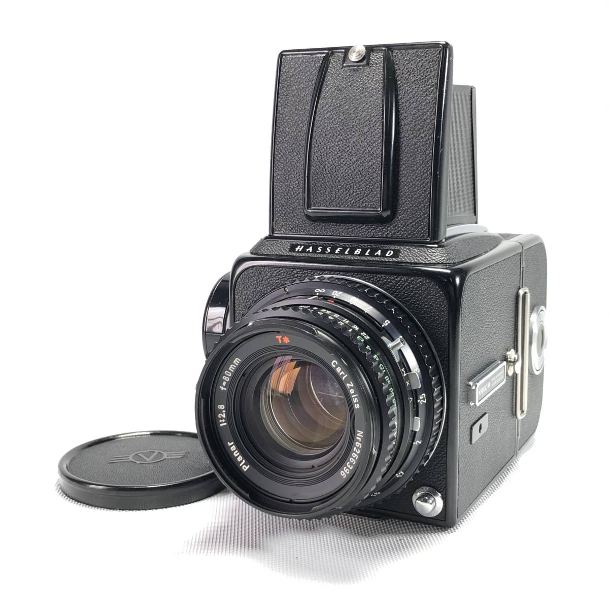 【OH済み】 HASSELBLAD 500C/M + C Planar 80mm F2.8 + A12マガジン ハッセルブラッド 中判 カメラ 良品 ヱOA4z