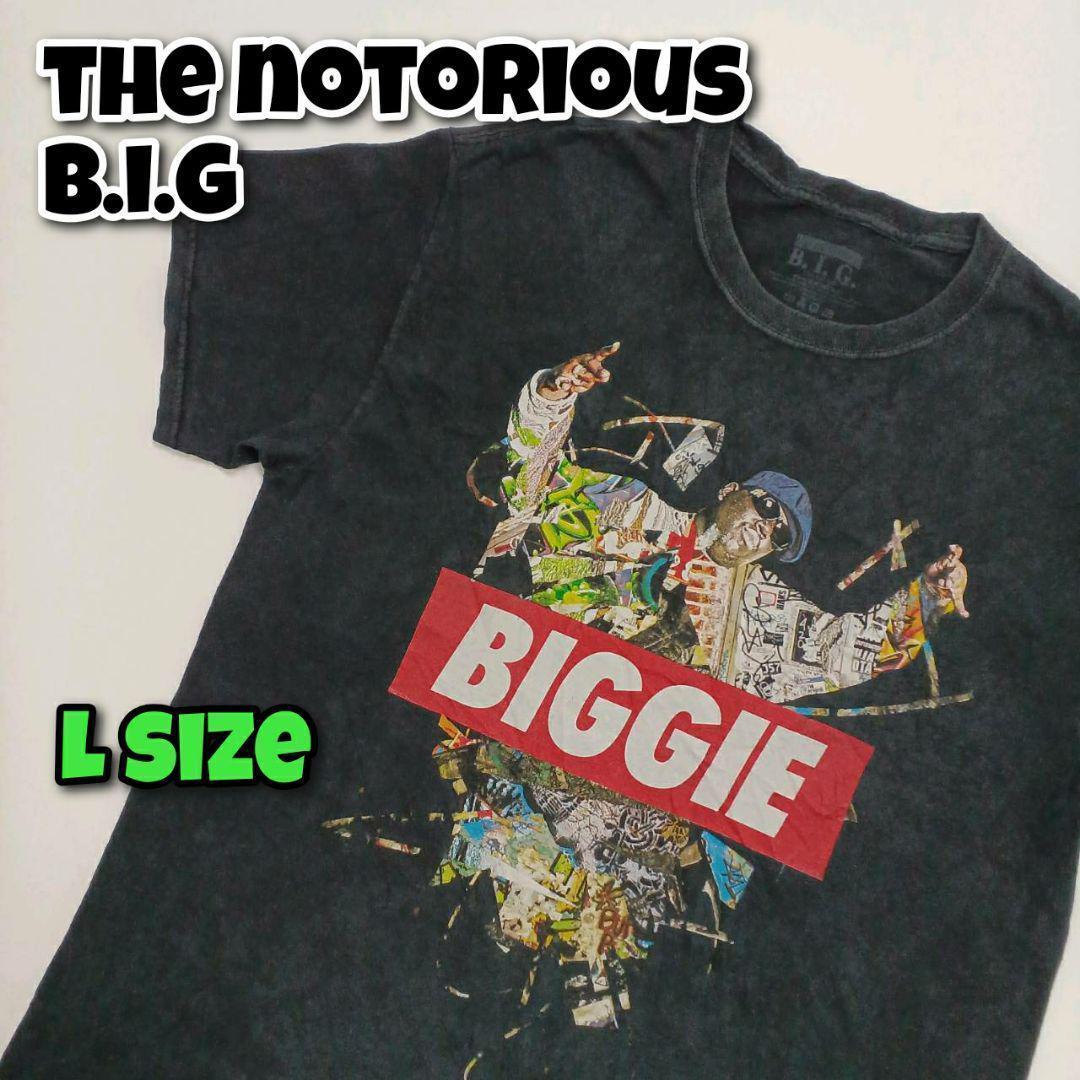 【L】the Notorious BIG HIPHOP Tシャツ ブラック リユース ultramto