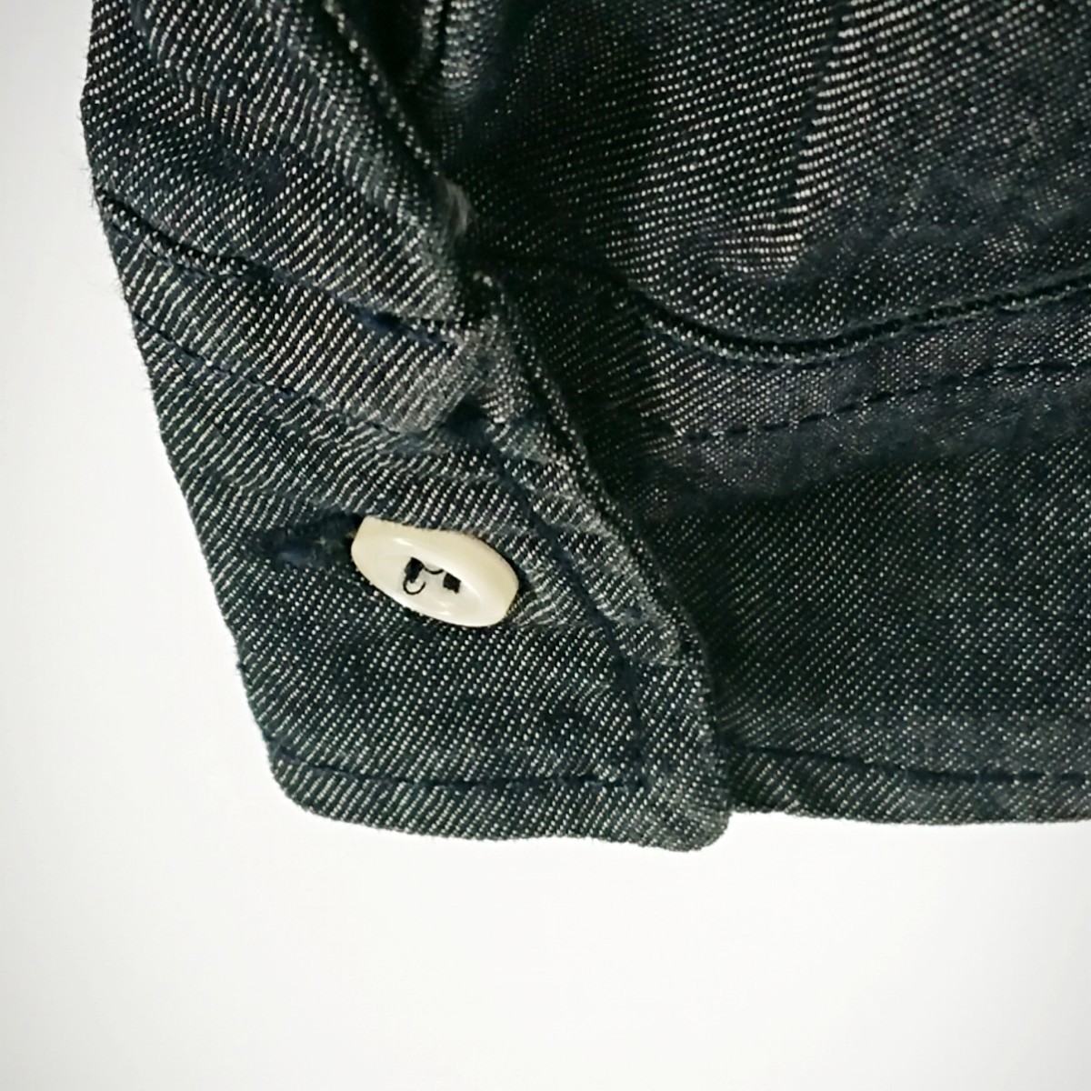 S BENETTON Denim shirt gray 