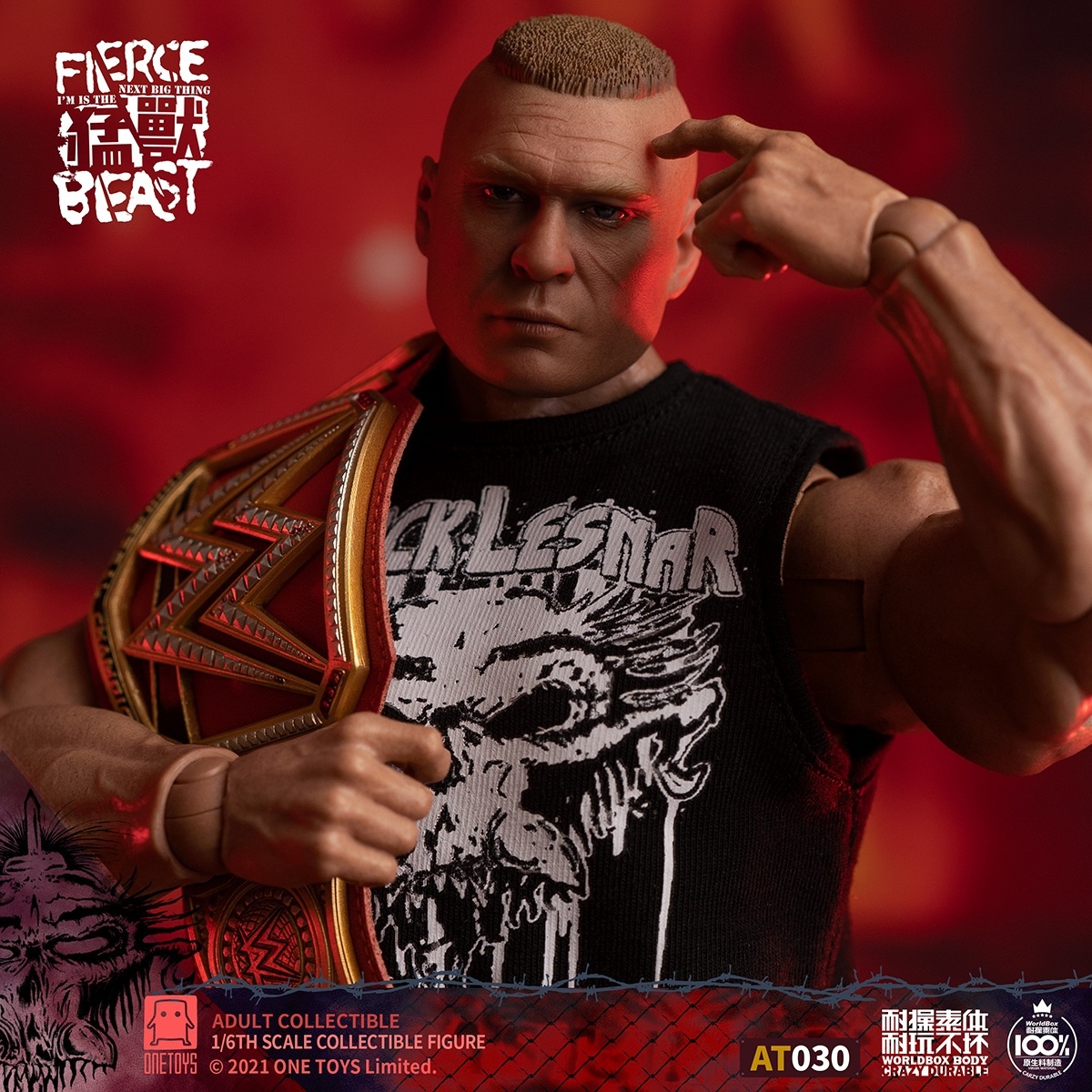 Onetoys x World box 1/6 WWE UFC チャンピオン 野獣 未開封新品 OT013 検）ホットトイズ ブロック レスナー Brock Lesnar MMA