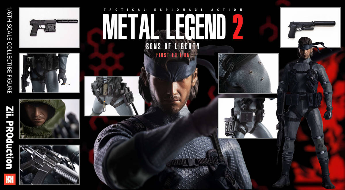 Zii.PROduction Metal Legend 2 Snake 初回予約特典付き 未開封新品 スネイク 検）ホットトイズ メタルギア METAL GEAR verycool_画像10