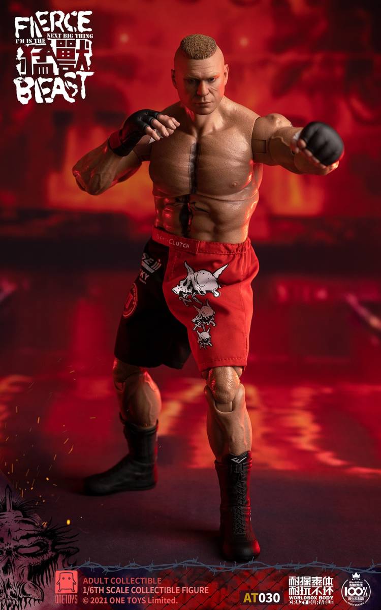 Onetoys x World box 1/6 WWE UFC チャンピオン 野獣 未開封新品 OT013 検）ホットトイズ ブロック レスナー Brock Lesnar MMA_画像5