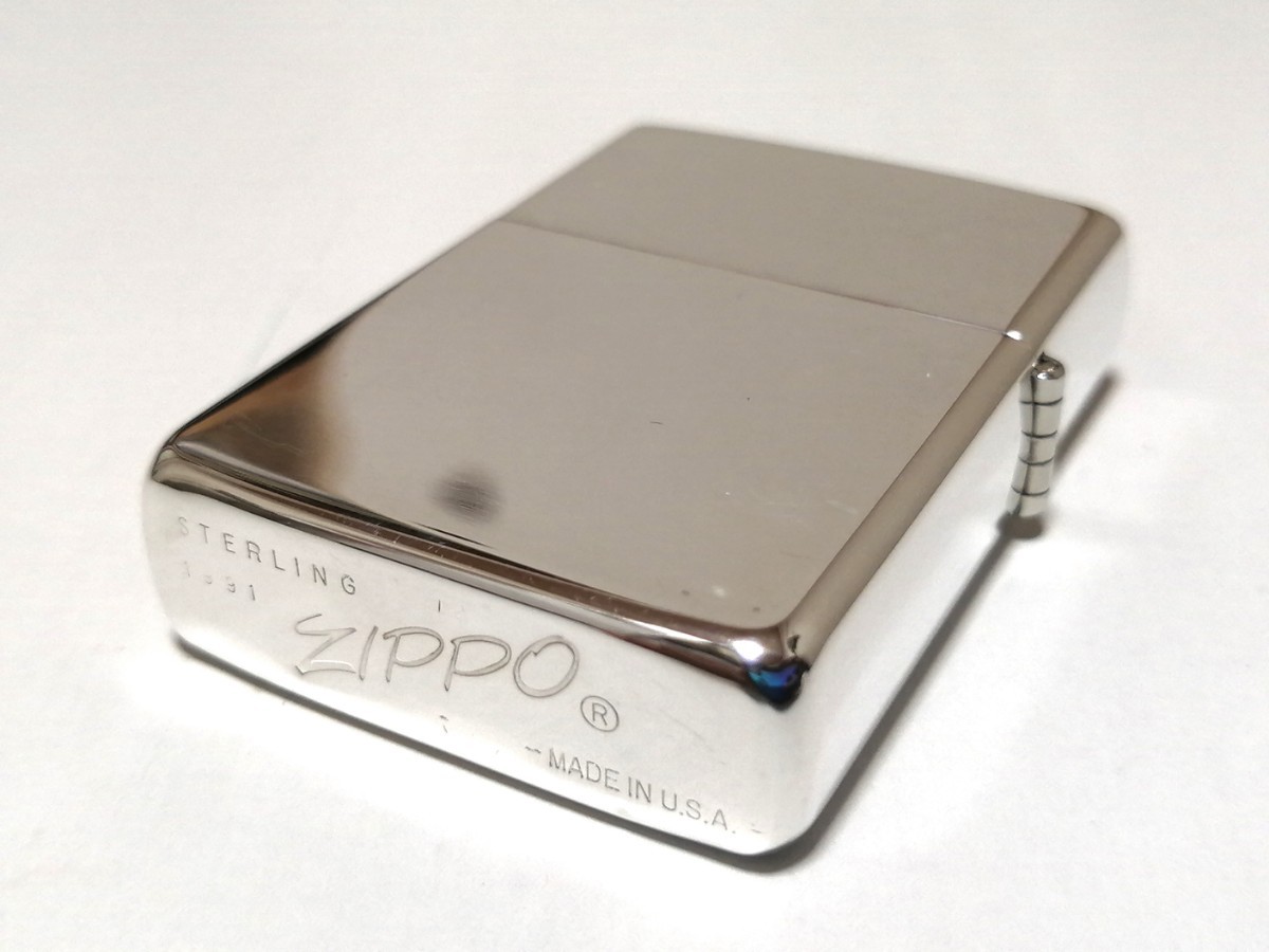 希少 未使用 ZIPPO ジッポー 1991年製 スターリングシルバー STERLING