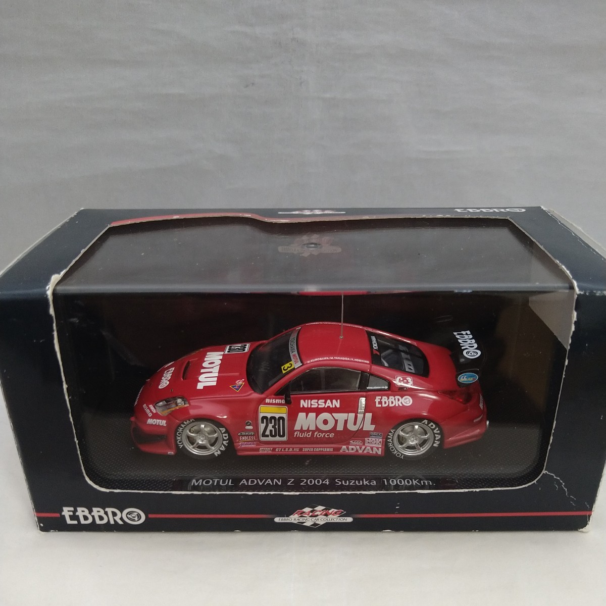 エブロ EBBRO 1/43 モチュール アドバン Z 鈴鹿1000km 2004 レッド （1/43スケール 43632）_画像1