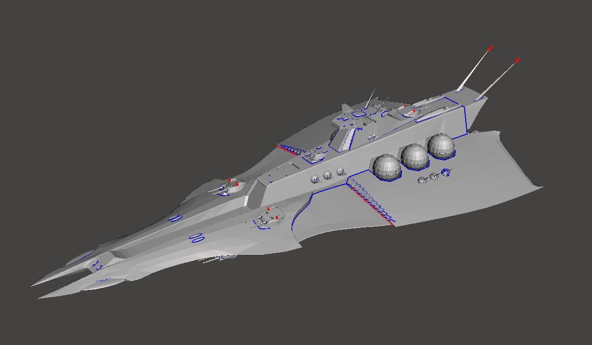 1/1700 レウルーラ 3Dプリント 未塗装・未組立 宇宙船 宇宙戦艦 Rewoola Spacecraft Space Ship Space Battleship SF_画像1