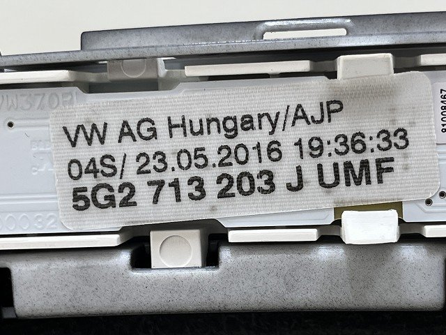 ★ VW ゴルフ オールトラック 5G 2017年 AUCJSF シフトノブ 5G2713203J (在庫No:A35869) (7468)_画像5