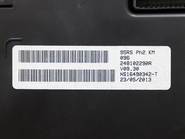 ★ ルノー メガーヌ レッドブル・レーシング RB8 2013年 DZF4R スピードメーター 248102290R (在庫No:A35947) (6974)_画像5