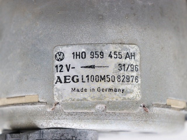★ VW ゴルフ3 VR6 1H 97年 1HAAA ラジエータークーリングファンモーター 電動ファン 1H0959455AH (在庫No:A35957) (6738)_画像4