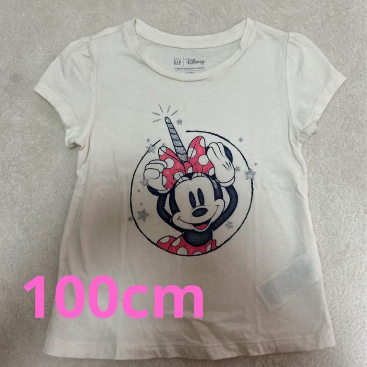 キッズ 女の子 babyGAP Tシャツ 半袖 ディズニー ミニー トップス カットソー 100cm