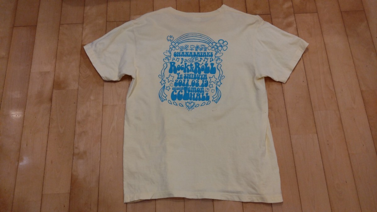 【中古】Tシャツ 初代恵比寿マスカッツ 全国CAMP第一弾物販 Lサイズ 薄黄色_画像2
