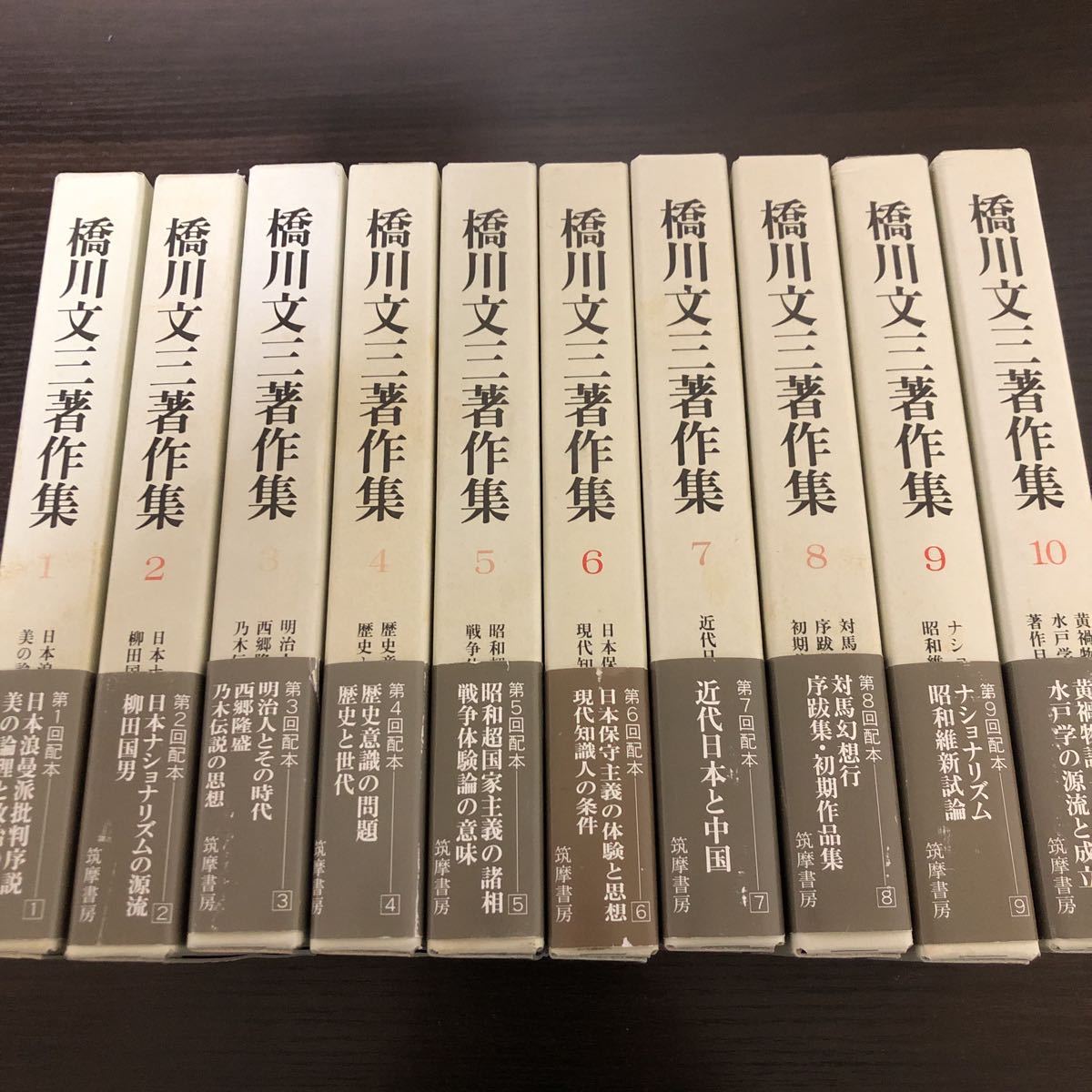 【橋川文三著作集　全10巻セット】増補版、月報揃い