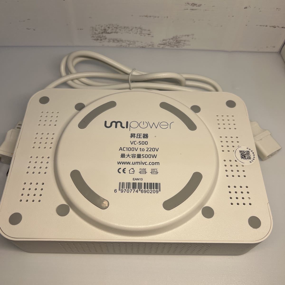 UMIVC 変圧器 500W 海外電気製品を日本で使用 昇圧器 昇圧機 アップトランス 電源トランス 100V to 220V_画像10