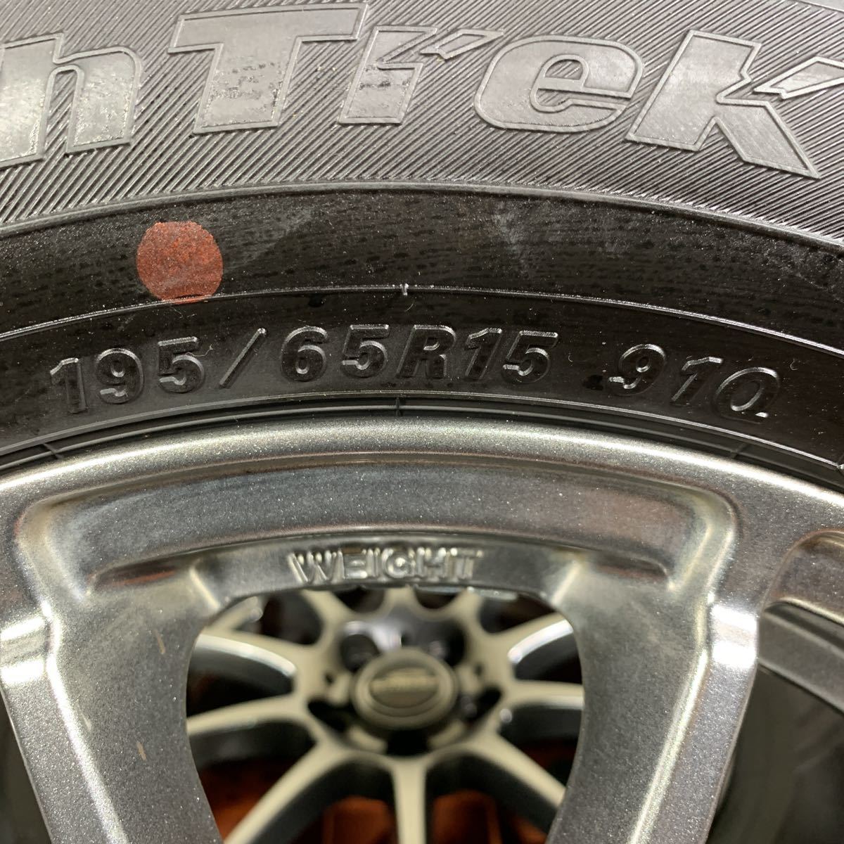 SCHNEIDER シュナイダー 15インチ アルミホイール 4本セット オートバックス スタッドレスタイヤ NorthTrek 195/65R15 カローラ プリウス_画像6