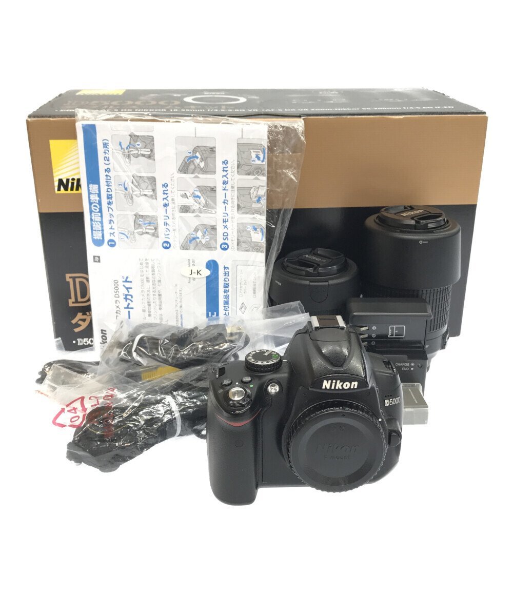 訳あり ニコン デジタル一眼レフカメラ D5000 ダブルズームキット
