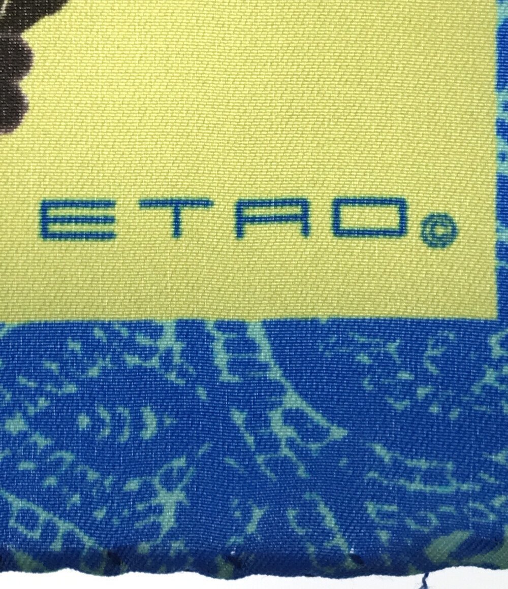 エトロ スカーフ ポケットチーフ シルク100％ ペイズリー柄 メンズ ETRO [1102]_画像2
