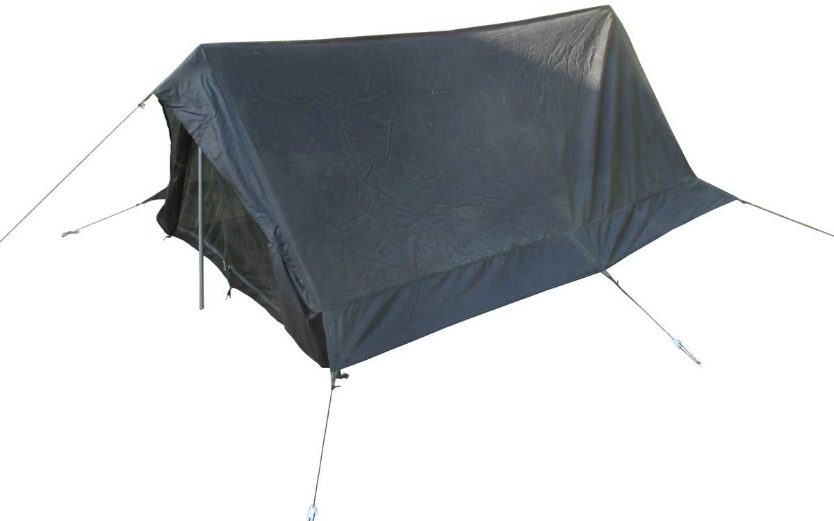 フランス軍 テント 2人用 放出品 エントランス１カ所 蚊帳付き オリーブ