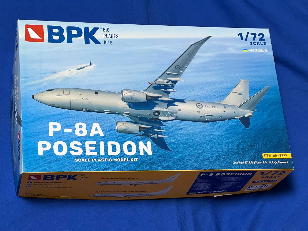 1/72 Boeing P-8A Poseidon Big Plane Kits 7222_画像1