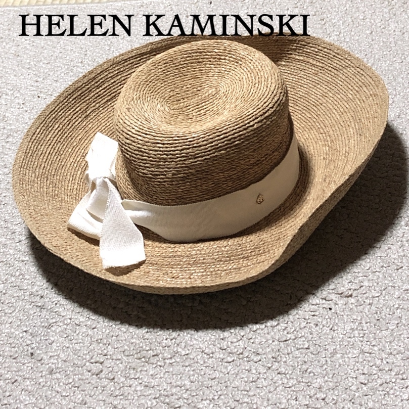 新着 ヘレンカミンスキー ラウンドクラウンハット HAT リボン Kaminski