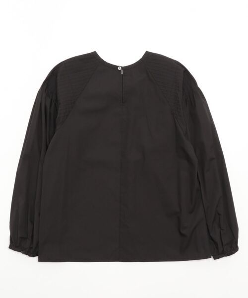  ultimate beautiful goods 22AW Ray BEAMS Ray Beams tuck volume sleeve blouse circle . beautiful Silhouette sleeve. volume feeling .... feeling UP BLK regular price 12,100 jpy 