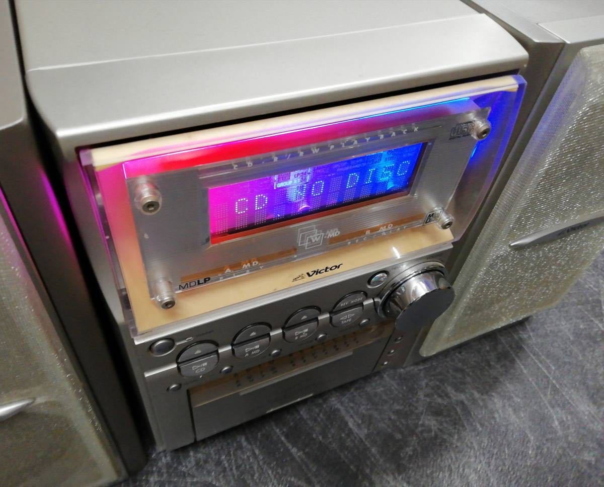 ▽ Victor ビクター JVC ミニコンポ UX-Z11WMD-S ダブルMD CD ▽ Victor ビクター JVC ミニコンポ UX-Z11WMD-S ダブルMD CD