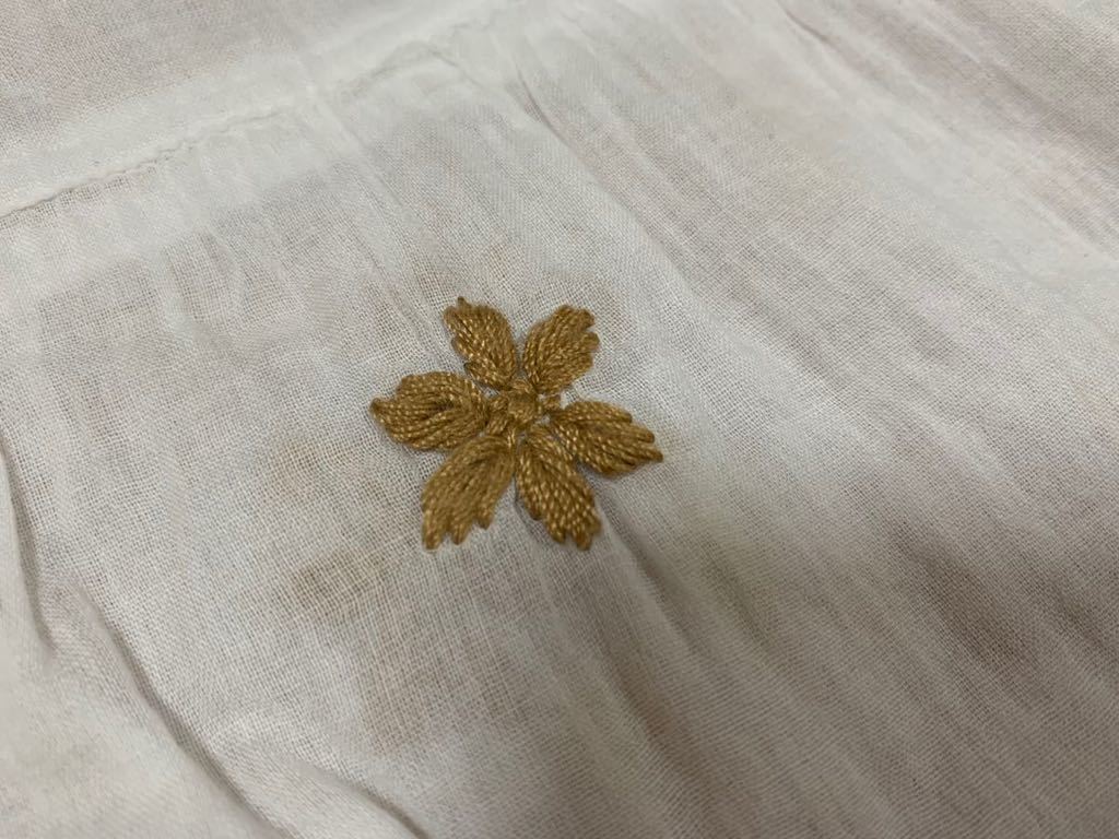チュニックブラウス　インド綿　刺繍柄　ノースリーブ　S-M_画像4