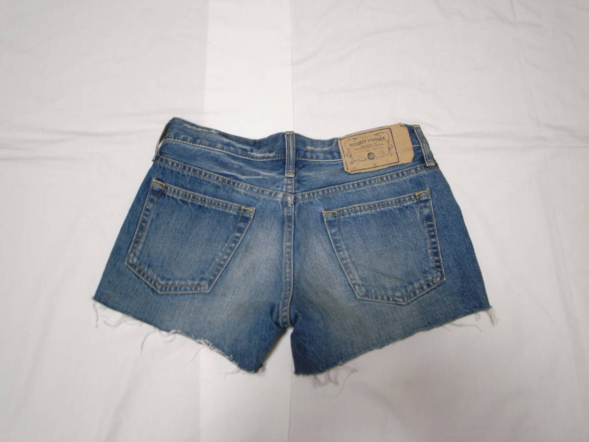ヤフオク マウジー Moussy ダメージデニム ショートパンツ