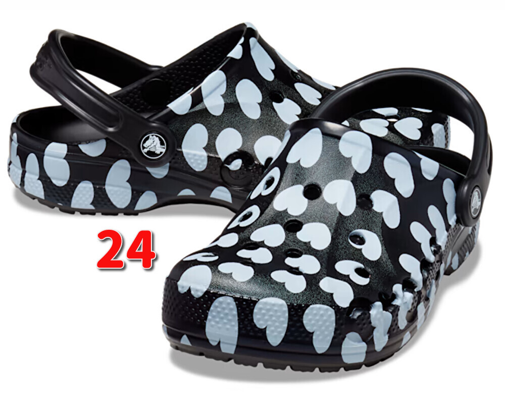 【24cm】新品 バヤ シーズナル プリンテッド クロッグ BAYA SEASONAL PRINTED CLOG カラー: Black / White 送料510円～_画像1