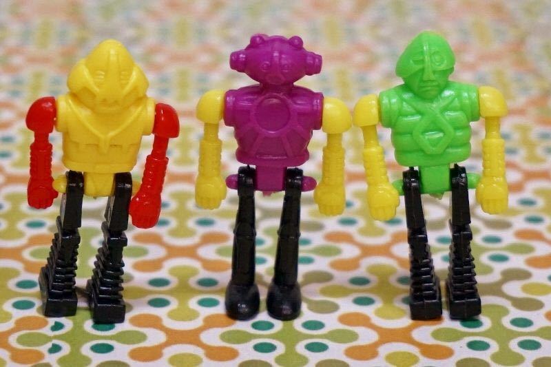 昭和レトロなミニサイズのロボット人形5個セット 玩具 おもちゃ ミニチュア 雑貨の画像4