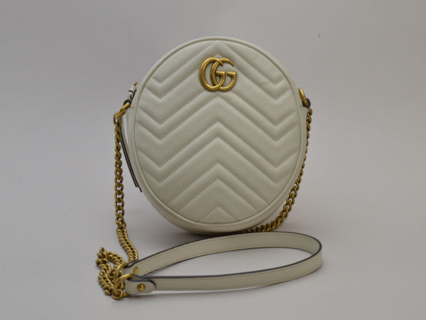 グッチ GUCCI ショルダーバッグ 550154 00LET キルティングシェブロンレザー GG MARMONT OFF WHITE GOLD レディース su_p e_u F-YA547