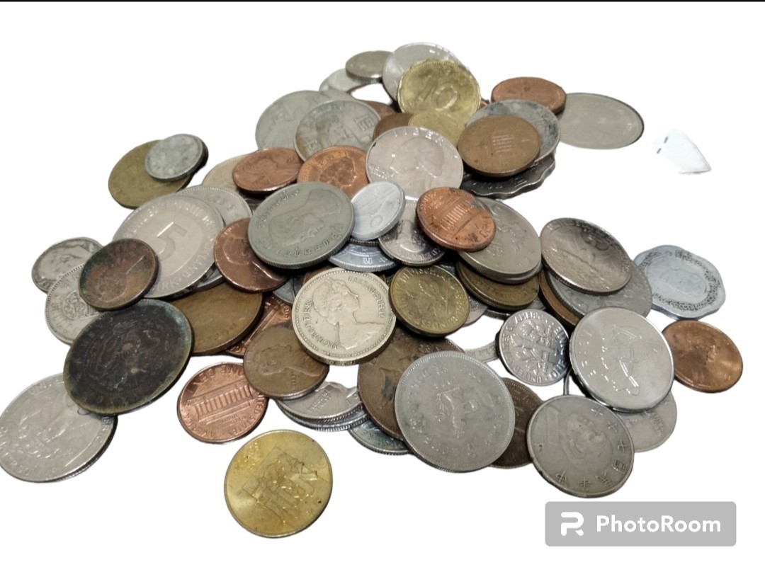 海外硬貨 古銭 まとめ売り □ 約596g 海外コイン 外国コイン 中国