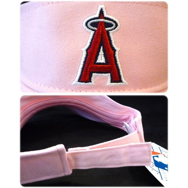 MLB　LA　ANGELS　アナハイム　エンジェルス　サンバイザー　ピンク　レディース　メジャー　野球　Majestic　帽子　大谷_画像2