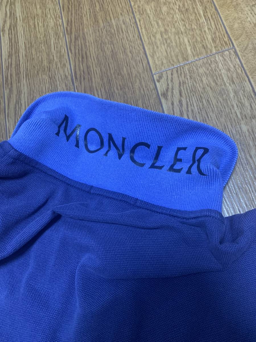 MONCLER モンクレール ポロシャツ Tシャツ 半袖シャツ 青 ブルー系 Mサイズ_画像6