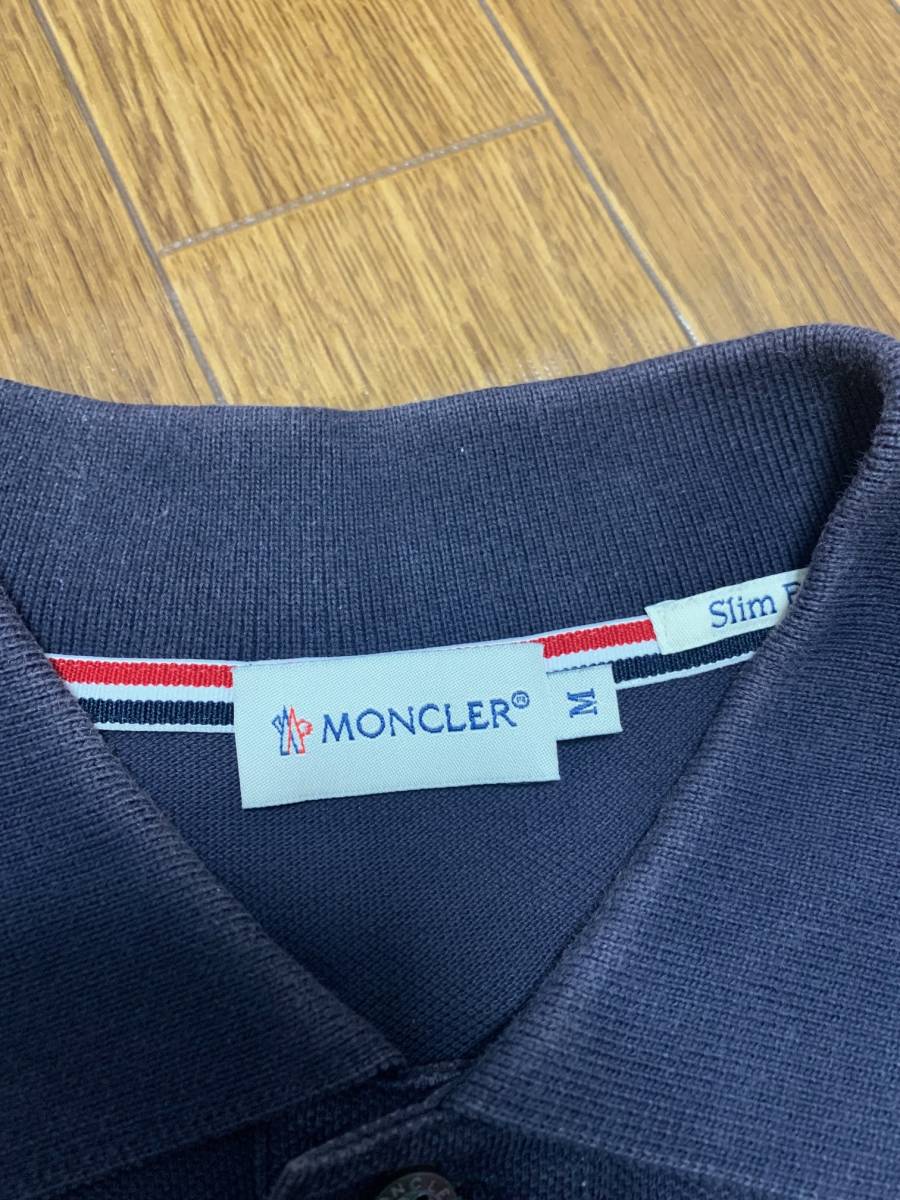 MONCLER モンクレール ビームス BEAMS 30周年記念 別注 ゴールデン ビックワッペン ポロシャツ Tシャツ 半袖シャツ Mサイズ_画像3