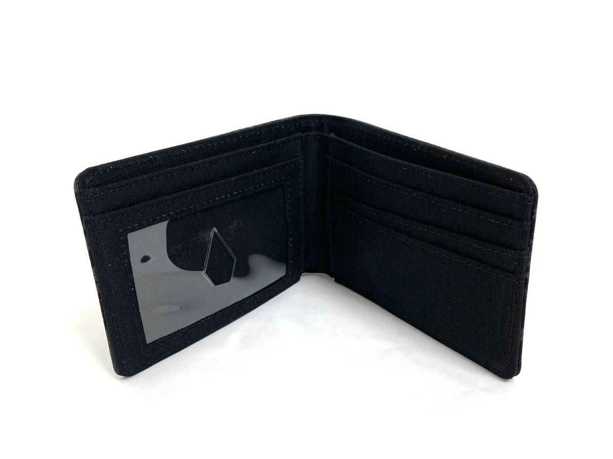 VOLCOM ボルコム D6032300BLK① 折り畳み 財布 BifoldWallet グラフィックプリント ブラック色 カード入れ ヴォルコム 新品 即決 送料無料_折り畳み財布