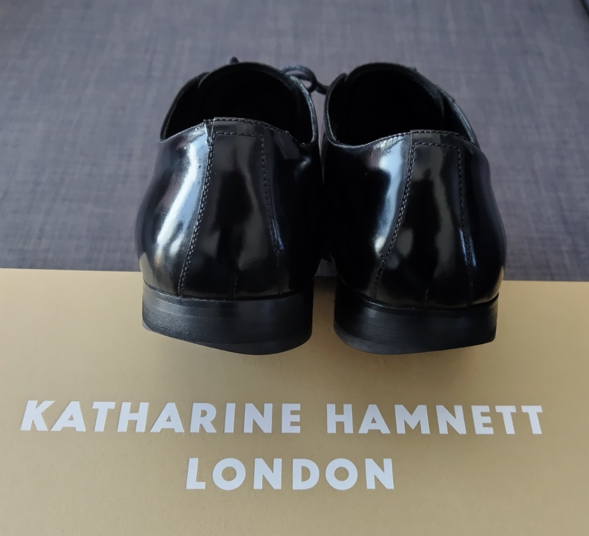 [ used | exclusive use box attaching ]KATHARINE HAMNETT Katharine Hamnett men's business shoes 3960 26cm black gentleman shoes anonymity delivery possible 