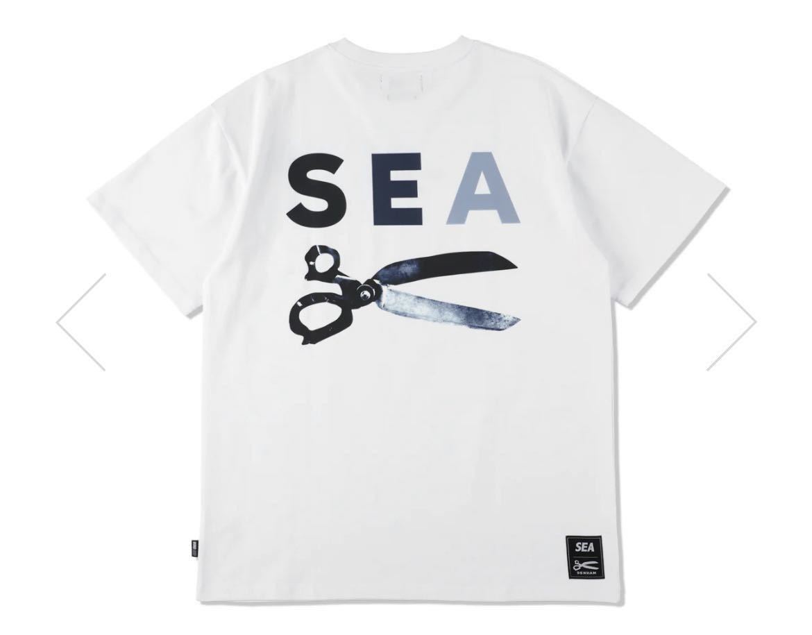 送料無料 白M wind and sea denham RAZOR Tee Tシャツ デンハム_画像1