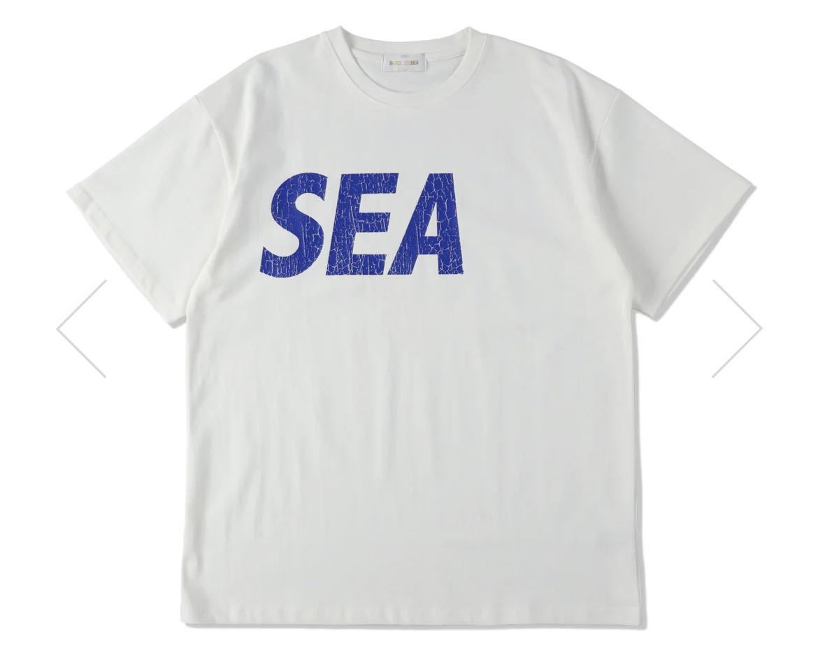 送料無料 白S wind and sea Tee Tシャツ