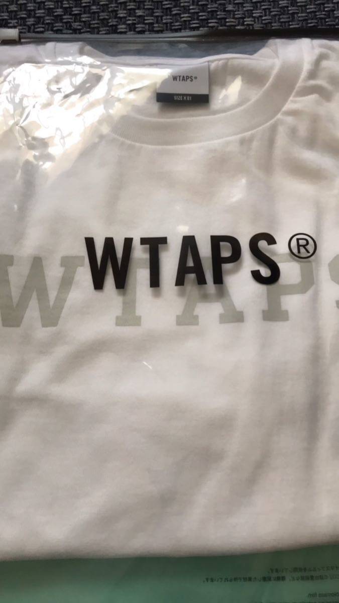 送料無料 白S WTAPS 231ATDT-STM06S COLLEGE SS COTTON Tee Tシャツ_画像2
