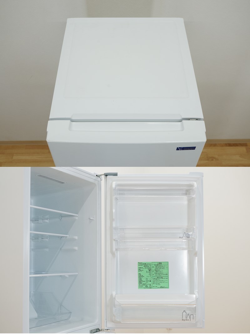 前ダ:【ヤマダセレクト】2ドア 冷凍冷蔵庫 156L YRZ-F15G1 2020年 フル 