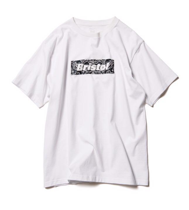 F.C.Real Bristol BANDANA BOX LOGO TEE 白 L