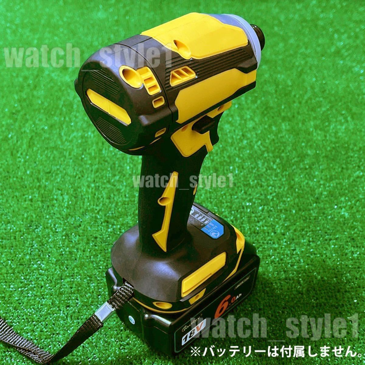 新型インパクトレンチ 軽量 小型 パワーアップ仕様18v マキタ互換品 オレンジ